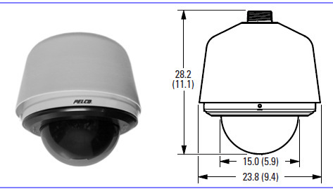 Pelco派尔高 S6220-ESG0 不锈钢室外悬吊型球机