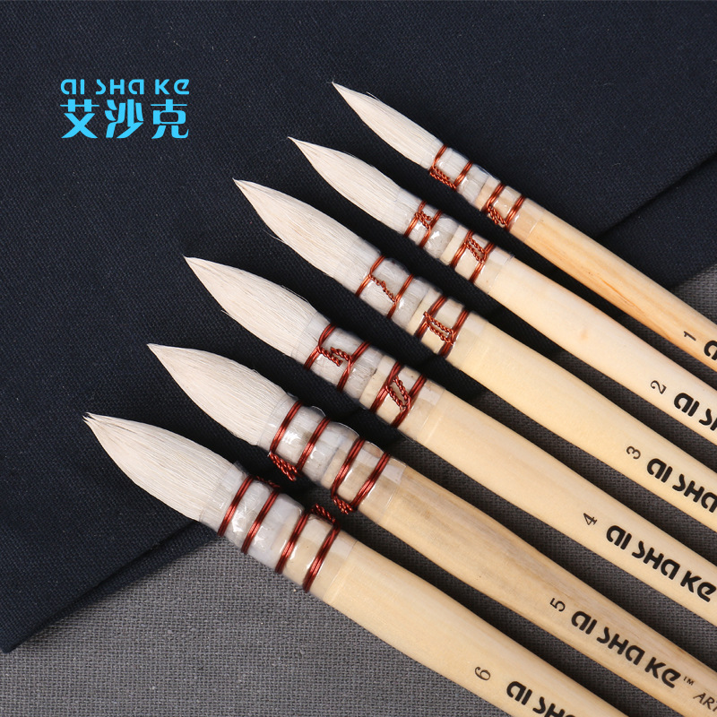 Esake fuente fábrica arte gouache acuarela aceite cepillo lana cabeza redonda acrílico pluma fregona cepillo