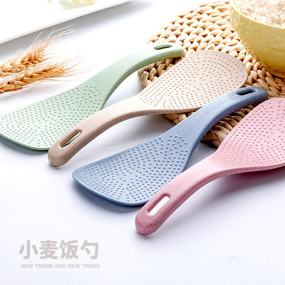 Wheat straw spoon, creative Kitchen Spoon, strong and durable, easy to wash, electric cooker, shovel, rice shovel