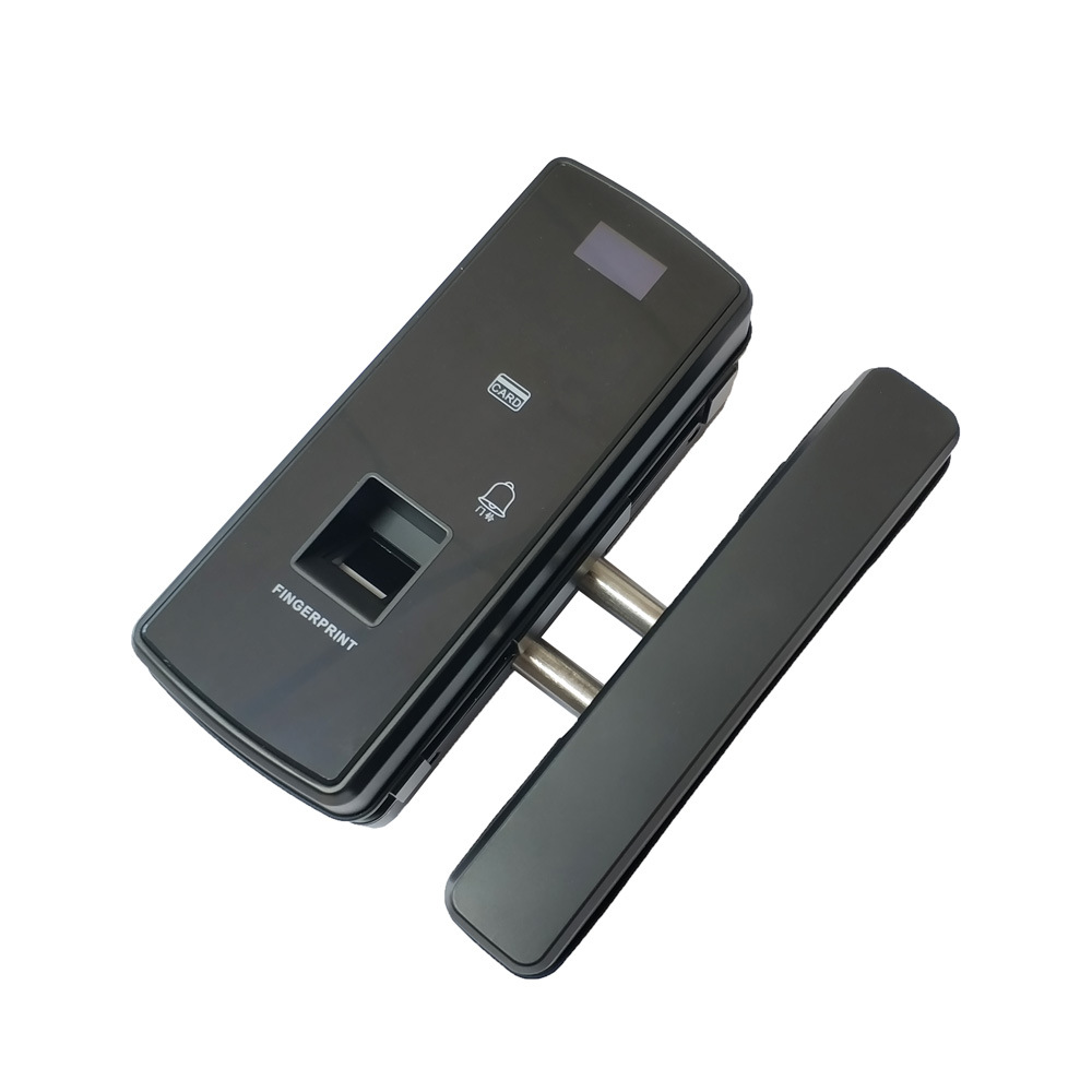 senior Glass door classic Fingerprint lock Black Free openings fingerprint password Credit card app Open