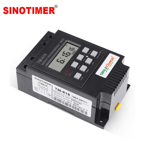 TM616 time controlled switch intelligent switch timer street light power supply timing switch 30A high power