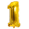 Big golden digital balloon, children's evening dress, decorations, 40inch, pink gold