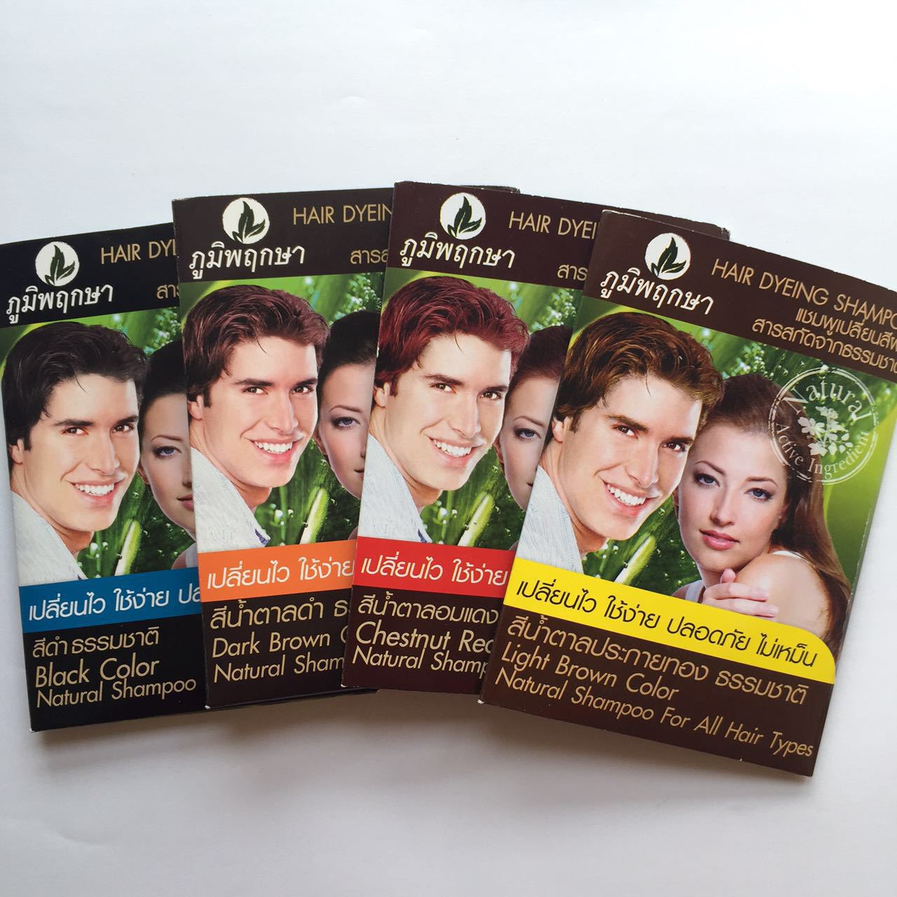 泰國poompuksa泡沫染發劑 染發膏批發壹件代發