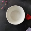 4 -inch square rice bowl home ceramic bowl pure white salad bowl dessert bowl salad bowl processing logo wholesale