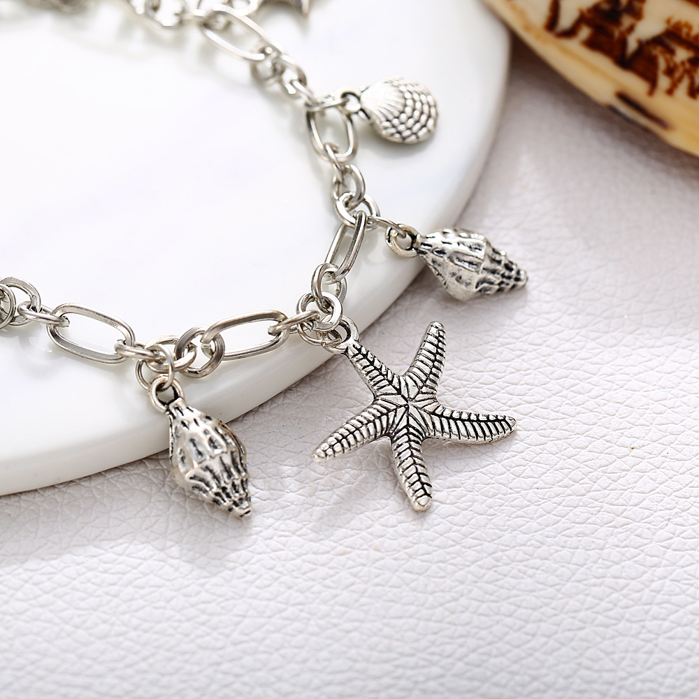 Fashion Geometric Starfish Shell Alloy Plating Anklet 1 Piece display picture 5