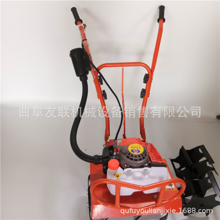 便携式玉米地松土机 山地果园大棚微耕机 大棚汽油翻地机A