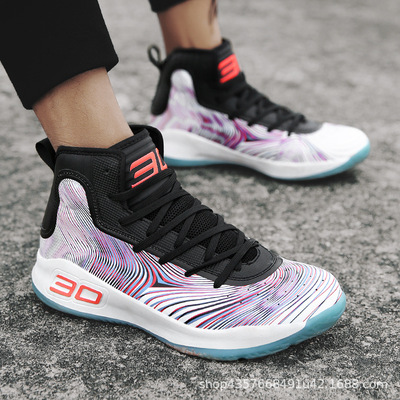 20 Four seasons Lovers money Basketball shoes wear-resisting non-slip gym shoes fashion Gaobang Gym shoes Star of the same paragraph Curry 4