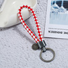 Woven polyurethane keychain handmade suitable for men and women, matte car keys for beloved