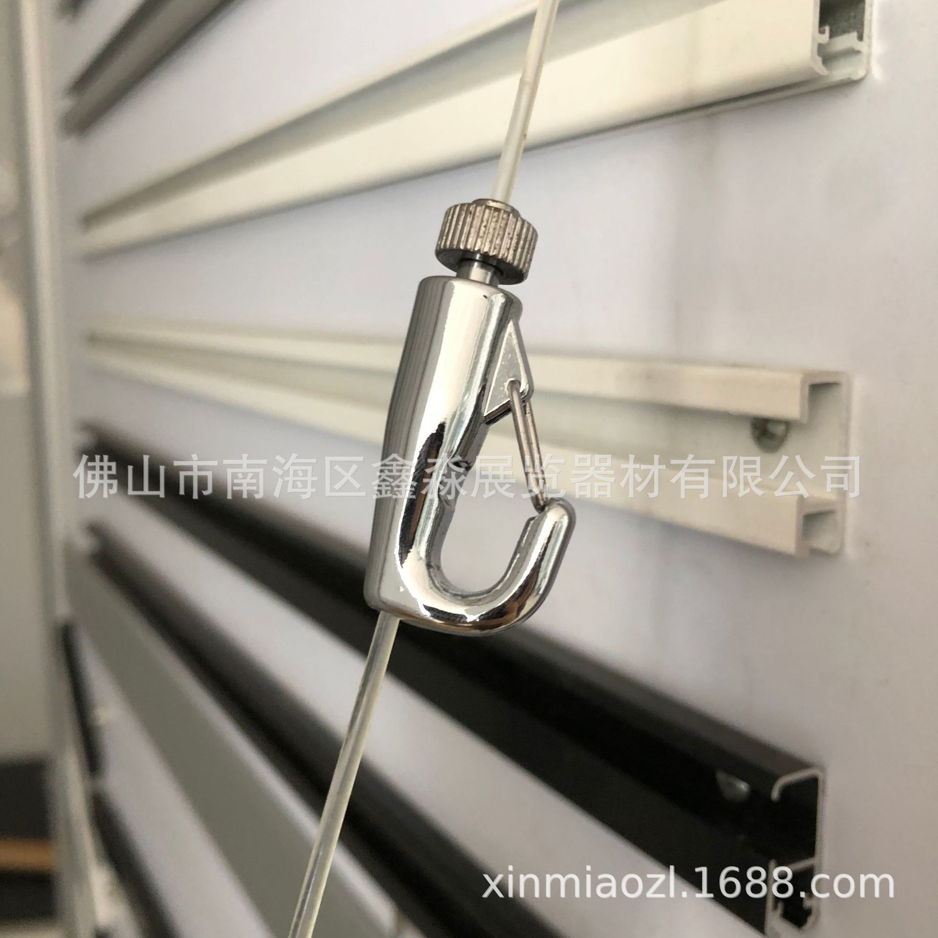 水兵钩挂画器 配套画廊钢丝绳吊码 展览厅钢丝绳导轨滑轨配件
