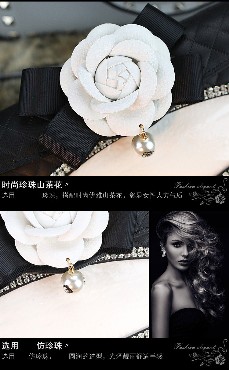 Car tissue box hanging camellia flower car tissue box car car hanging car tissue box high-end