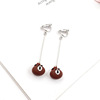 Small cartoon earrings, ear clips, no pierced ears, simple and elegant design, wholesale