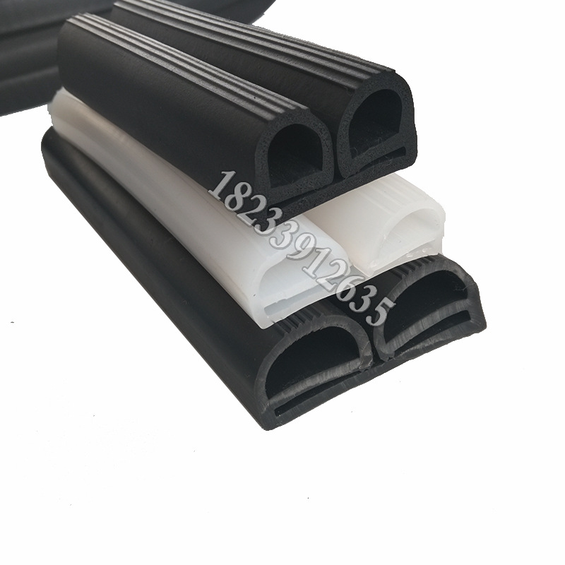 硅胶e型条双e形B型硅胶密封条冷库门减震硅橡胶条