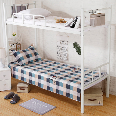 pure cotton Thick sheets Single Quarters 1.2m1.5 singleton Sheet student dorm Bunk beds Cotton Rudan