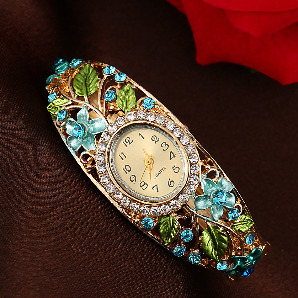 Luxurious Flower Quartz Women's Watches display picture 5