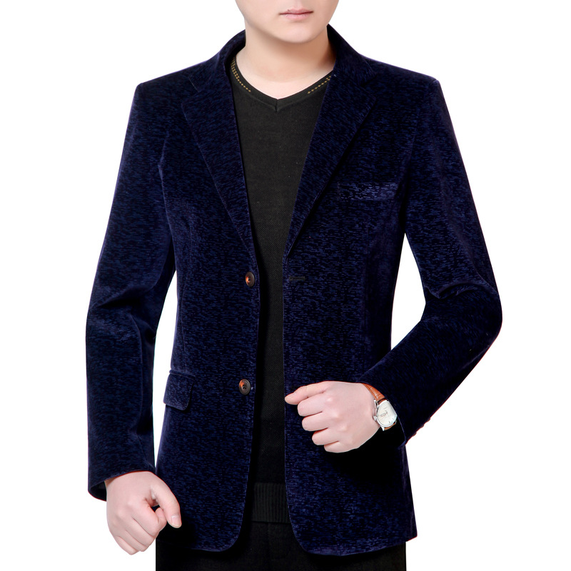 中年男士西服中老年男装商务休闲西装春秋爸爸装上衣单件西服外套|ms