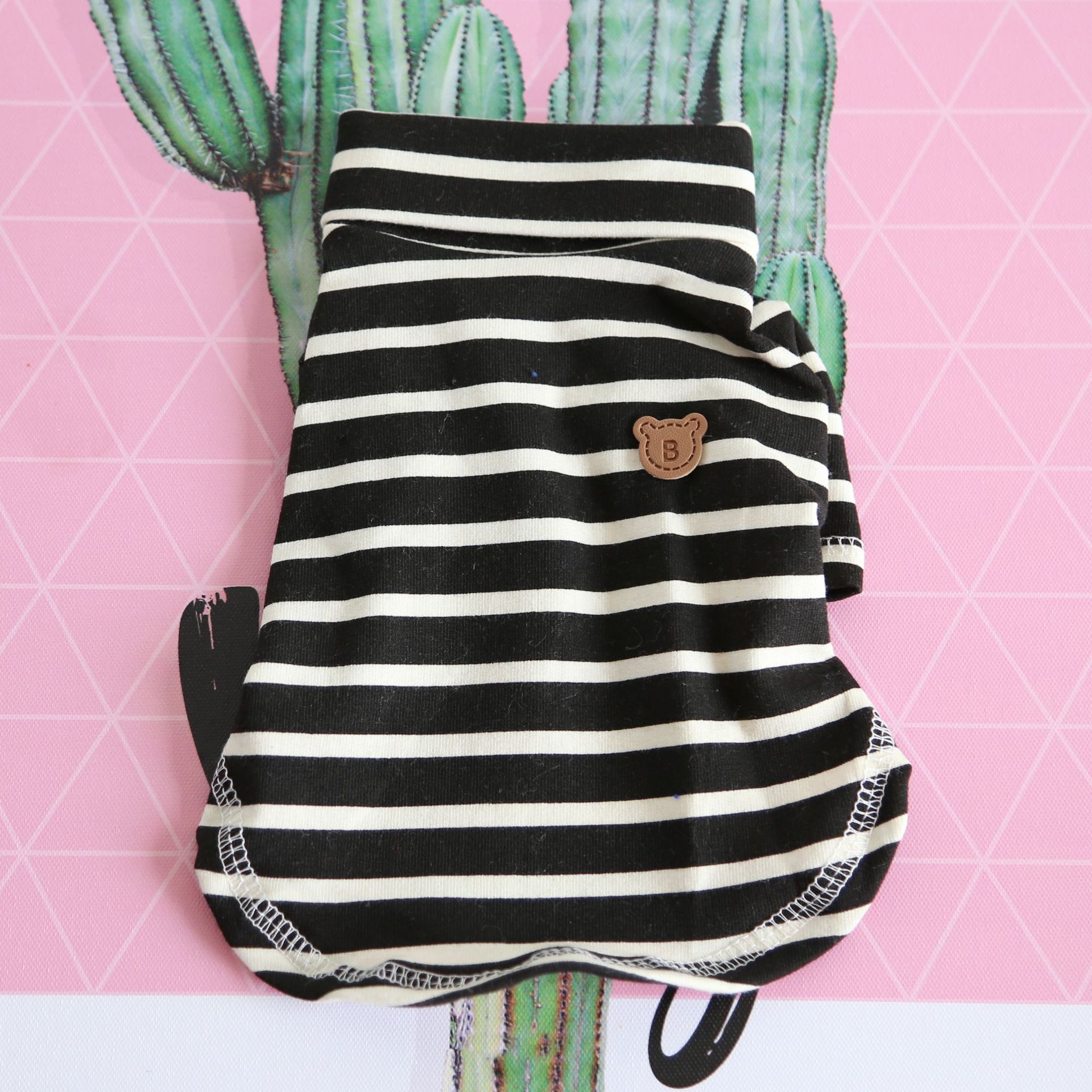 六色翻领打底衫