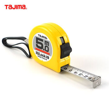江西代理批发tajima田岛尺带涂膜钢卷尺L19-505米19mm宽加宽尺带