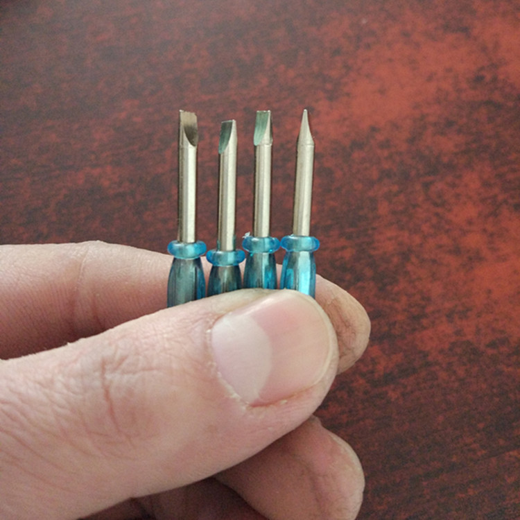 透明绿柄3.0一字-4