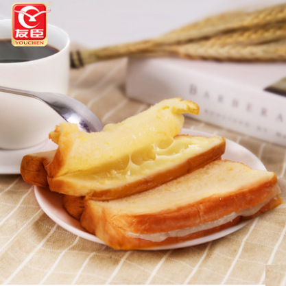 友臣早餐吐司奶油口味面包片450g口袋面包香浓口感早餐食品 团购