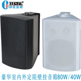 商场背景音乐室内外全天候定阻扬声器会议室喇叭豪华壁挂音箱40W