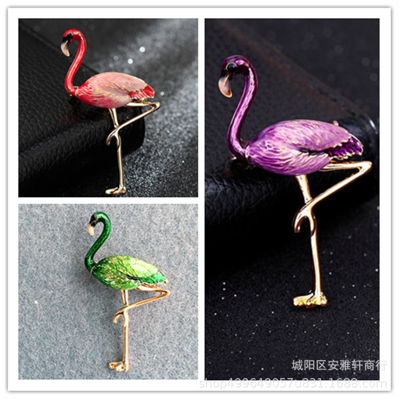 customized Enamel Violent Birds Brooch fashion temperament Sternum Cardigan Accessories Pin buckle Brooch
