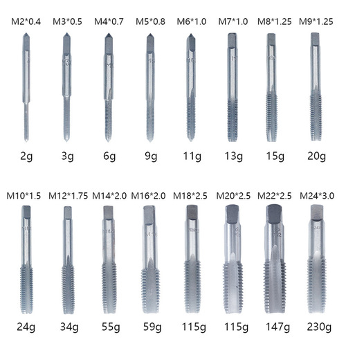 Hand taps, alloy steel thread taps, factory-made square shank straight flute taps, wholesale