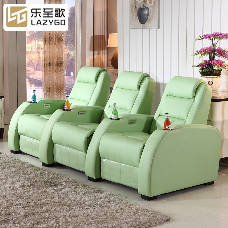 潘神家庭影院沙发电动真皮头等太空舱多功能头层牛皮休息影咖沙发|ru
