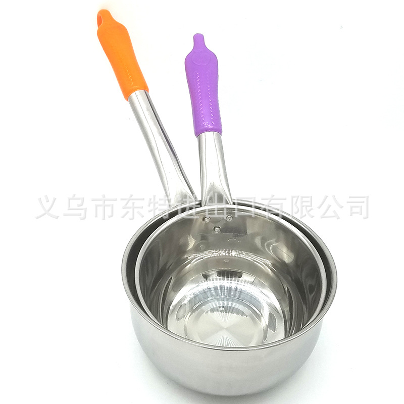Factory direct sales of stainless steel water spoons, thickened water ladles, long-handled water ladles, porridge and soup ladles, long-handled soy milk ladles, soup shells, kitchenware detail image 4
