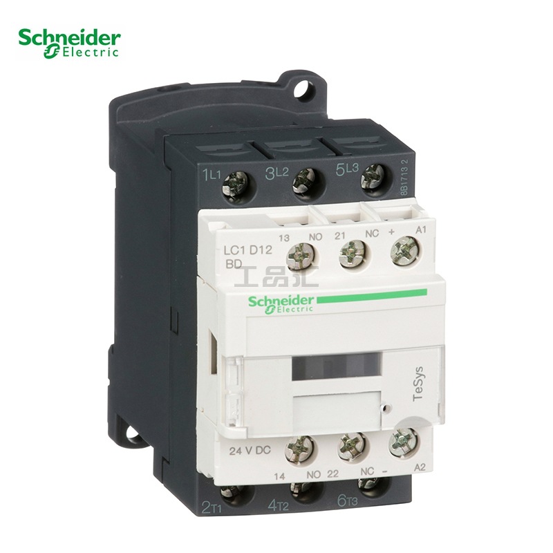 施耐德 进口TeSys LC1D系列三极直流接触器,18A,24VDC；LC1D18BD