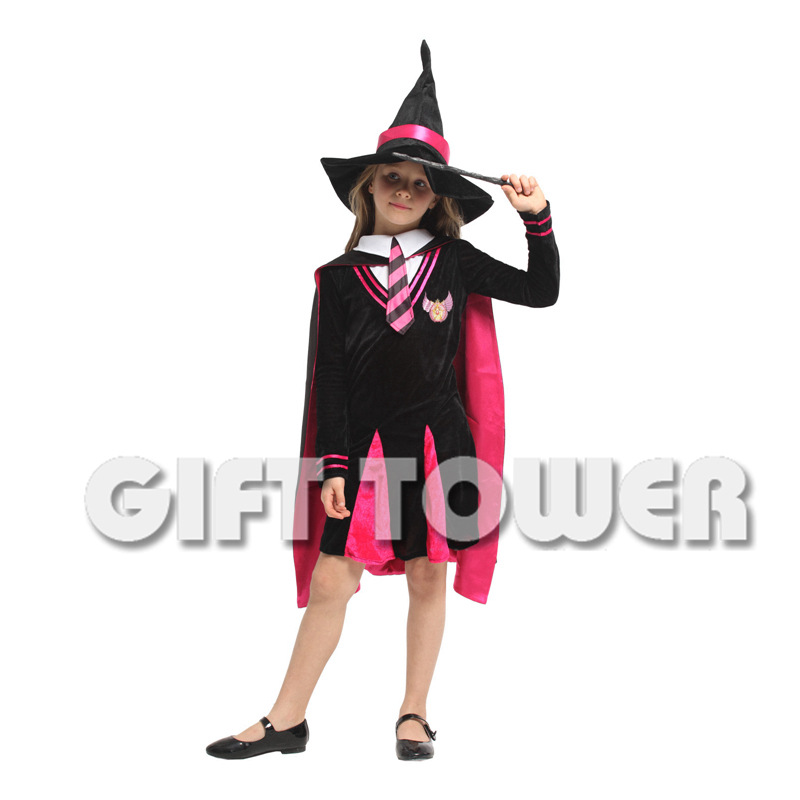 Halloween costume Magic Witch Costume G-0346 Naughty Little Hermione Girl Dress Pengpeng Role-playing Costume detail image 1