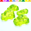 Acrylic beads, crystal, transport, children's colorful toy, with gem, handmade