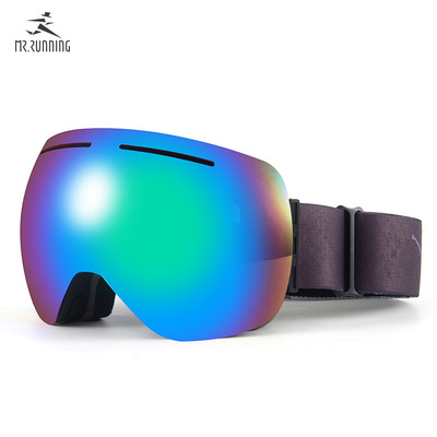 低价订购滑雪镜双层防雾可卡近视镜男女户外登山防风滑雪眼镜护目