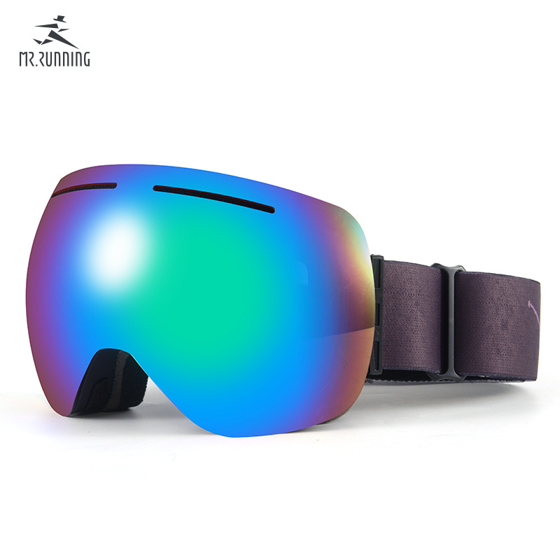 低价订购滑雪镜双层防雾可卡近视镜男女户外登山防风滑雪眼镜护目