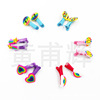 Rainbow bracelet PVC, metal hairgrip, small children's ring, set, suitable for import, Amazon