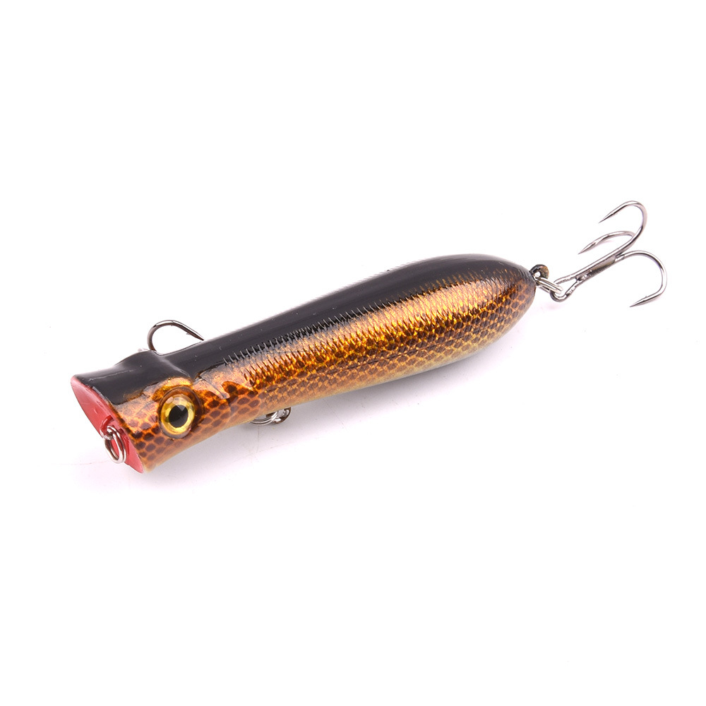 Floating Popper Fishing Lures 80mm 10g Hard Plastic Baits Fresh Water Bass Swimbait Tackle Gear