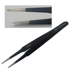 Jinyi Yang Stainless Steel Precision ESD Anti-Static Tweezers with Pointed, Curved, and Flat Tips for Electronics Repair Tools JLY