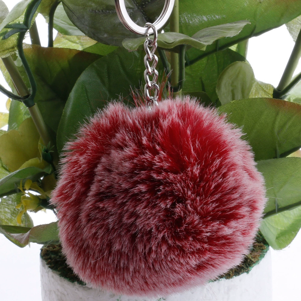 Multicoloured puffer ball, keychain with accessories, (Physicals), 8cm, DIY
