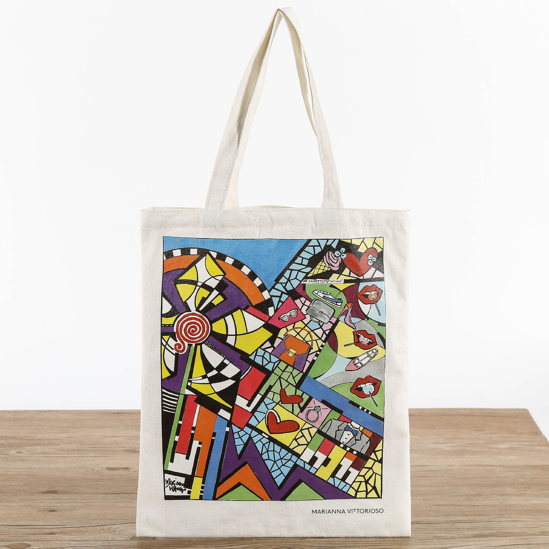 厂家定做 服装广告促销棉布袋宣传手提背袋 拉链全棉环保帆布袋子