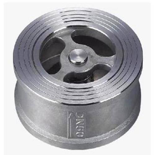 不锈钢对夹式止回阀 单流阀 H71-16/25P 蝶式止回阀