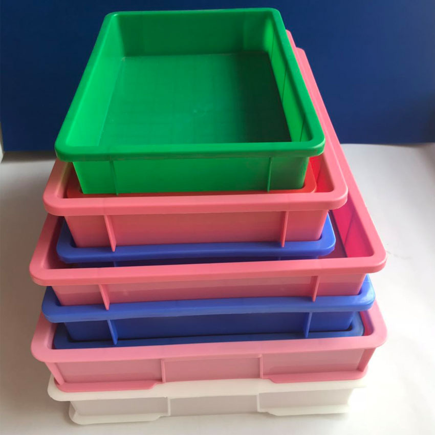 批发宠物笼子配套塑料底盘周转方盘粉色方盆长方形浅口箱塑胶托盘