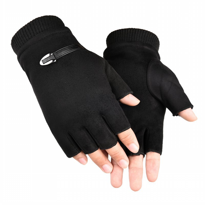 スエードの半分の指は保温してダウンしません。冬に字を書く学生は厚いです。