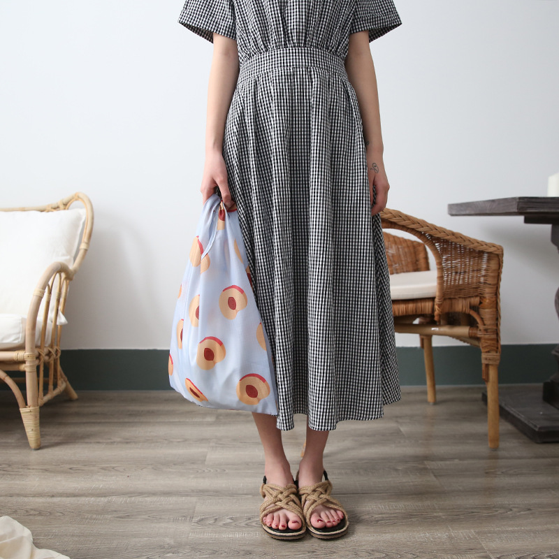 Summer fruit environmental protection waterproof Shopping bag lemon One shoulder Big bag printing reticule chic