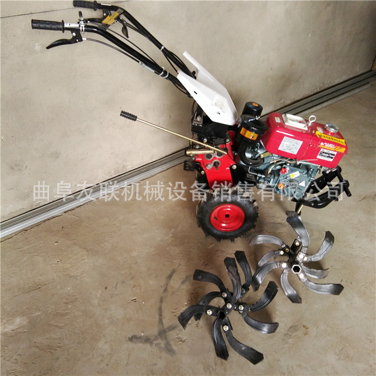 山地开荒旋耕机 微型手扶自走式耕地机 柴油翻土旋地机21