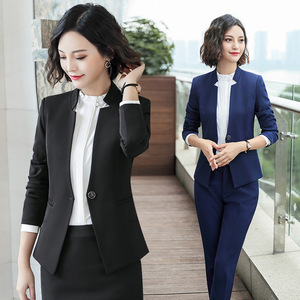 New Long Sleeved Suit Women's Professional Interview Formal Suit 