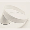 Plastic glossy scalloped white black headband, hairpins, Korean style