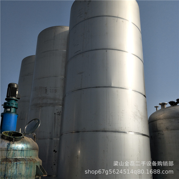 现货供应二手不锈钢储罐二手20立方不锈钢储水罐不锈钢储油罐