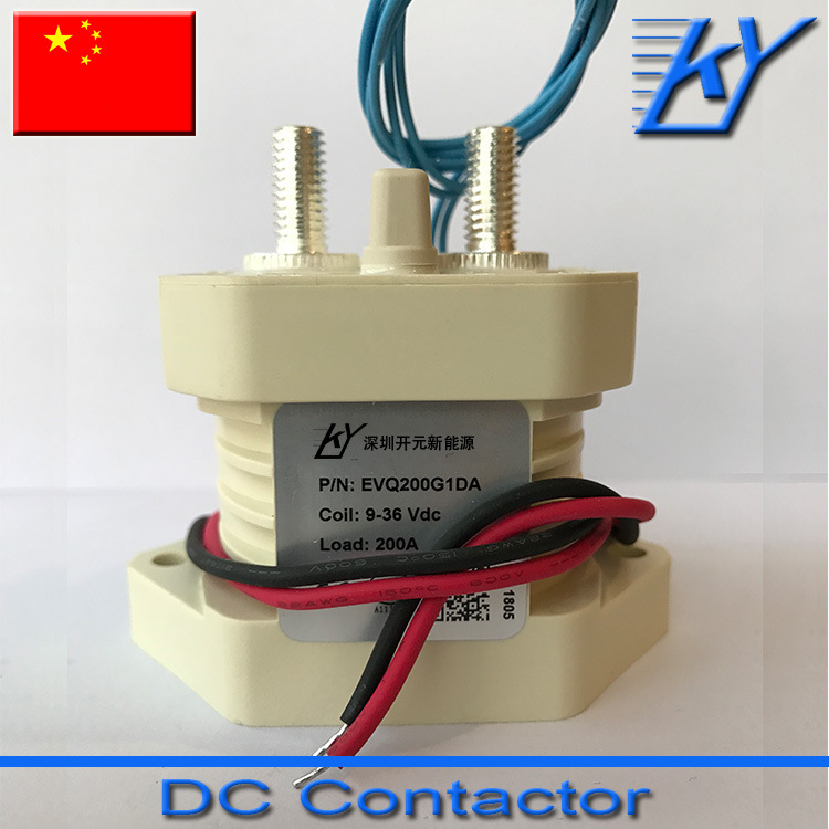 200A高压直流接触器 EVQ200G1DA 无极性带辅助开关接触器