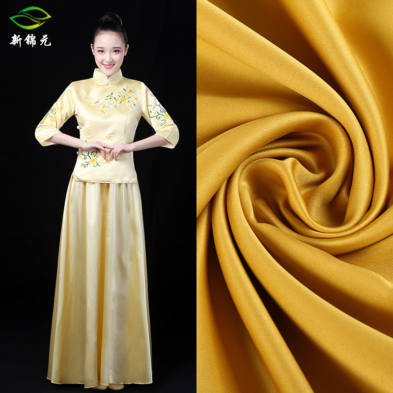 direct deal 100 colour 50D*75D Matte Satin Satin Silk like Dresses Latest fashion full dress Fabric Malibu