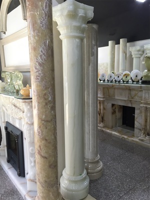 Yunfu natural Stone Cylinder Rome column villa balcony Indoor and outdoor decorate Marble stairs Stepper guardrail
