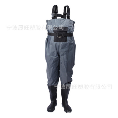 外贸尼龙pvc下水裤腿裤钓鱼服分体雨衣围裙谁写加工定制|ms